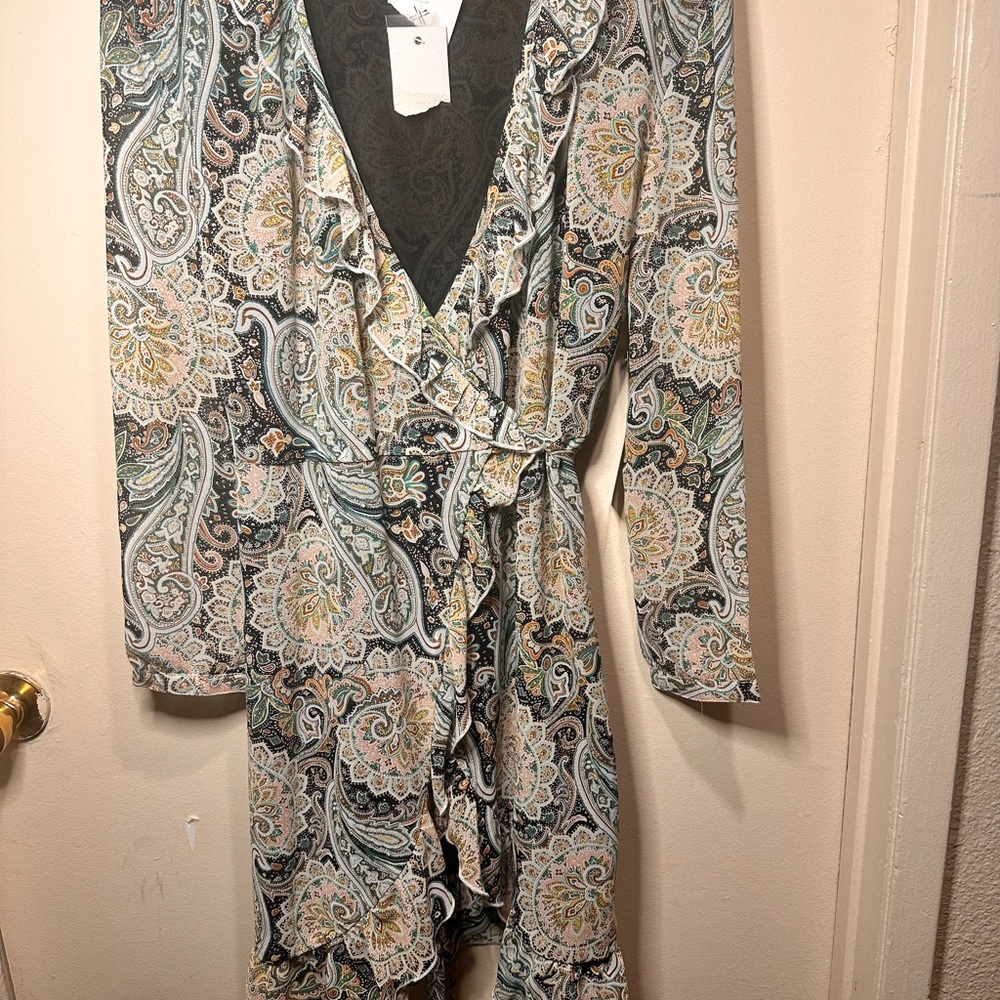 Wyldr Paisley Wrap Dress